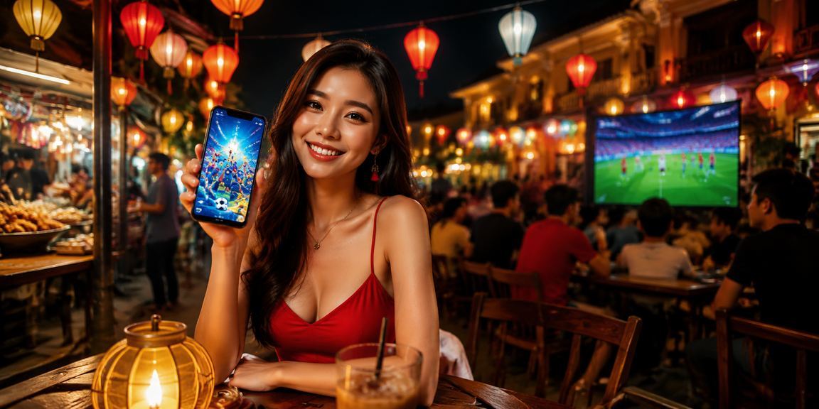 Người dùng tại Hội An thực hiện nạp tiền nhận thưởng jackpot trên điện thoại bên ly cà phê