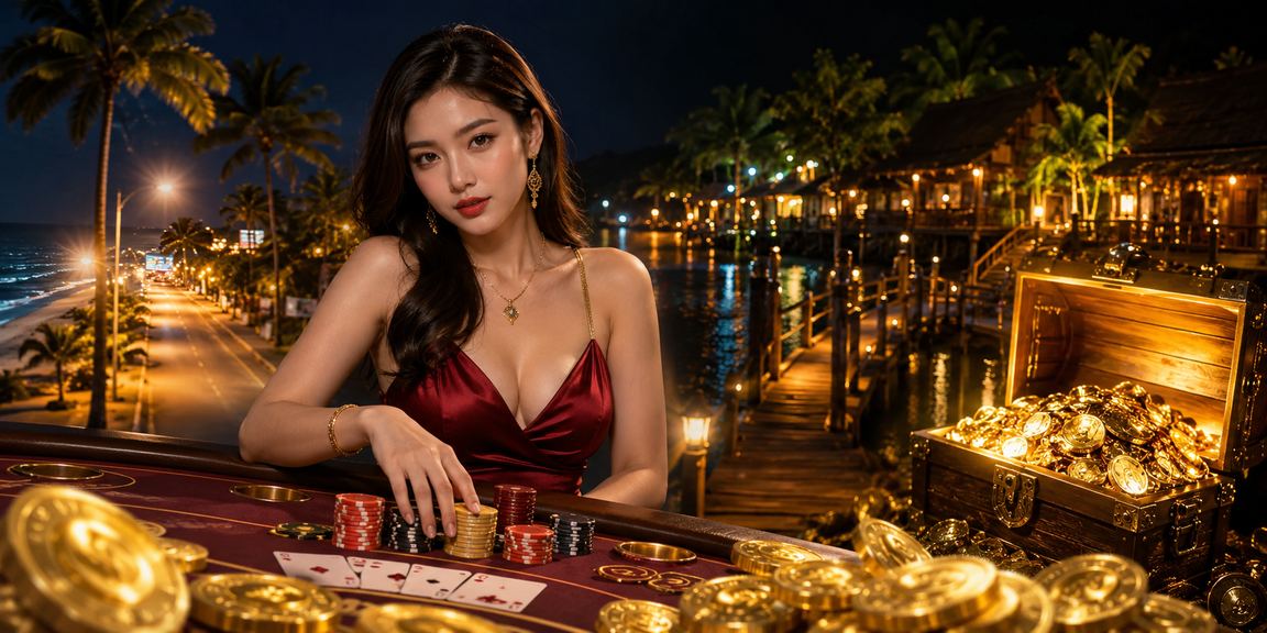 Người chơi thư giãn tại bãi biển Mũi Né và truy cập viva8 trên điện thoại